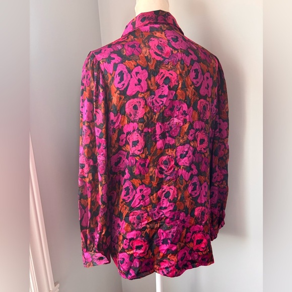 ESQUALO Pink and Orange Floral Blouse - Picture 10 of 12